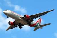 5Y-KQS @ EGLL - Boeing 777-2U8ER [33683] (Kenya Airways) Home~G 29/08/2009. Seen on approach 27R. - by Ray Barber