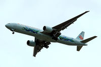 C-FIVS @ EGLL - Boeing 777-333ER [35784] (Air Canada) Home~G 05/08/09. Seen on approach 27R wearing special scheme promoting Vancouver 2010 Winter Olympics. - by Ray Barber