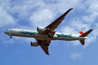 C-FIVS @ EGLL - Boeing 777-333ER [35784] (Air Canada) Home~G 05/08/09. Seen on approach 27R wearing special scheme promoting Vancouver 2010 Winter Olympics. - by Ray Barber