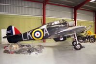 G-HURR @ EGBR - Hawker Hurricane Mk12 at Breighton Airfield in 1988. - by Malcolm Clarke