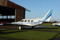 G-EGLG @ EGLG - Piper PA-31 , sporting the home Airport Code - EGLG as its registration - by Terry Fletcher