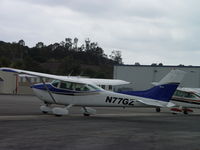 N77GZ @ POC - Parked at Howard Aviation - by Helicopterfriend