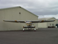 N8157A @ POC - Parked facing southeast - by Helicopterfriend