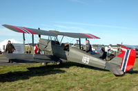 LN-KFT @ ENRY - License built in Norway, this De havilland Tiger Moth was restored in its original Norwegian Air Force colours by the Kjeller Flyhistoriska Forening (KFF). - by Henk van Capelle