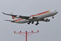 EC-GJT @ KORD - Iberia Airlines A340-313 ROSA CHACEL, BE6275	 arriving from LEMD (Barajas Int'l) on 22R. - by Mark Kalfas