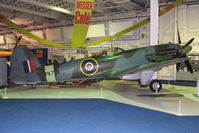 PK724 - Vickers Supermarine Spitfire F24 exhibited in the RAF Museum Hendon , UK - by Terry Fletcher