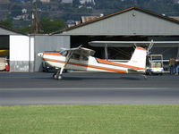 N2999A @ SZP - 1953 Cessna 180, Continental O-470-A 225 Hp, taxi to Rwy 04 - by Doug Robertson