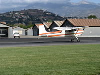 N2999A @ SZP - 1953 Cessna 180, Continental O-470-A 225 Hp, takeoff roll Rwy 04 - by Doug Robertson