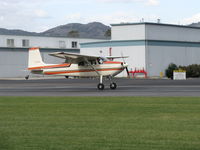 N2999A @ SZP - 1953 Cessna 180, Continental O-470-A 225 Hp, landing roll Rwy 04 - by Doug Robertson