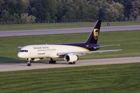 N440UP @ KPIA - UPS (N440UP) eastbound on Echo to cargo ramp - by Thomas D Dittmer