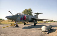 XN974 @ EGYK - Hawker Siddeley Buccaneer S2 shortly after arrival at the Yorkshire Air Museum. At the Yorkshire Air Museum, Elvington, UK in 1991. - by Malcolm Clarke