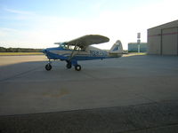 N5876D @ KTXK - On the ramp at Texarkana, Arkansas, 11/09 - by Jim Kirkendall