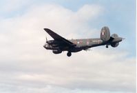WL757 @ EGQS - Shackleton AEW.2 of 8 Squadron on final approach to Lossiemouth in May 1991. - by Peter Nicholson