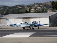 N8481N @ SZP - 1968 Beech E33 BONANZA, Continental IO-470 225 Hp, holding short Rwy 22 - by Doug Robertson