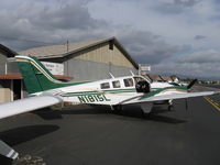 N1815L @ SZP - 1976 Beech 58P BARON, two Continental TSIO-520-LB1C 310 Hp each, air from turbosuperchargers pressurizes cabin to 3.6 psi differential - by Doug Robertson