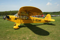G-BSNF @ EGHP - seen @ Popham - by castle