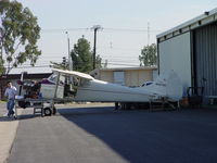 N5579C @ CCB - Pulled out to be worked on in the sun - by Helicopterfriend