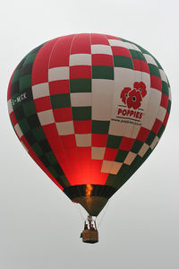 G-MUCK - Due to winds & airspace restrictions this launch was inbound to the event at Capesthorne Hall, Cheshire. - by MikeP