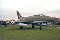 54-2174 @ EGBE - North American F-100D Super Sabre at The Midland Air museum, Coventry in 1992. - by Malcolm Clarke