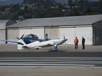 N220MM @ SZP - 2001 Hogan HARMON ROCKET II 'Mollie Maguire', Lycoming IO-540 250 Hp, a highly modified RV-4 injected with performance steroids, holding short Rwy 22 - by Doug Robertson