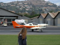 N123MX @ SZP - 1988 Maxwell LANCAIR 235, Lycoming O-320-D2 160 Hp, landing roll Rwy 04 - by Doug Robertson