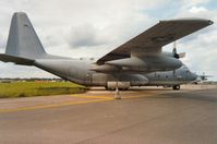 164105 @ EGVA - KC-130T Hercules of Marine Aerial Refueller Transport Squadron VMGR-452 based at Stewart ANG Base, New York on display at the 1991 Intnl Air Tattoo at RAF Fairford. - by Peter Nicholson