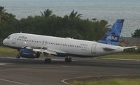 N607JB @ TNCM - N607JB Jet Blue landing at ST Maarten - by SHEEP GANG