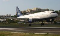 N653JB @ TNCM - Jet Blue landing at tncm