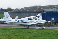 N922CE @ EGBJ - Cirrus SR22 at Staverton - by Terry Fletcher