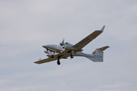 G-VVTV @ EGFH - Visiting Twin Star departing Swansea Airport - by Roger Winser