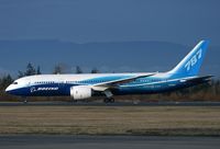 N787BA @ KPAE - KPAE Boeing 001 spending the day doing high speeds up and down 16L/34R culminating in a nice high nose rotation on the last run - by Nick Dean