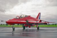 XX264 @ EGXW - British Aerospace Hawk T1A. From the RAF Red Arrows, Scampton at RAF Waddington's Photocall 94. - by Malcolm Clarke