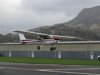 N704JH @ SZP - 1976 Cessna 150M Continental O-200 100 Hp, on final Rwy 22 - by Doug Robertson