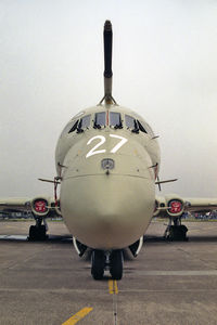 XV227 @ EGCN - Hawker Siddeley Nimrod MR2P. Flown by RAF Kinloss Maritime Reconnaissance Wing at RAF Finningley's Air Show 92. - by Malcolm Clarke