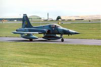K-3061 @ EGQS - NF-5A of 316 Squadron Royal Netherlands Air Force at RAF Lossiemouth in May 1990. - by Peter Nicholson