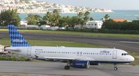 N529JB @ TNCM - Jet blue N529JB taxing to holding point A
