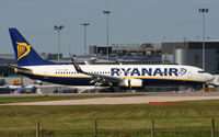 EI-DYP @ EGCC - Runway 05L arrival for this new Ryanair B737-8AS. - by MikeP