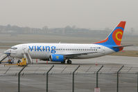 SE-RHT @ EGBB - Viking B737 at BHX on a very wet day - by Terry Fletcher