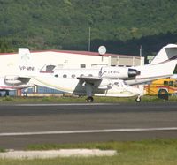 VP-MNI @ TNCM - VP-MNI monserrat airlines entering the runway for take off - by Daniel Jef