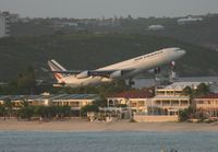 F-GLZM @ TNCM - Airfrance F-GLZM departing St Maarten for france - by Daniel jef