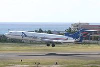 N994AJ @ TNCM - Amerijet landing at tncm