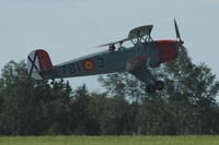 LN-INA @ ENRY - Spanish built Jungmann taking off from Rygge air force base. - by Henk van Capelle