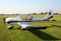 G-CFEE @ EGCB - seen @ Barton - by castle