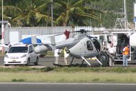 N486CS @ TNCM - N486CS park at the helipad being refuel - by Daniel Jef