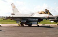 FA-116 @ MHZ - F-16A Falcon of 10 Squadron Belgian Air Force on display at the Mildenhall Air Fete of 2000. - by Peter Nicholson