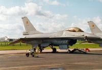 FA-136 @ MHZ - F-16A Falcon of 10 Squadron Belgian Air Force on display at the Mildenhall Air Fete of 2000. - by Peter Nicholson