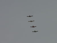 N157GS @ CCB - Overhead Line Formation Flyover practice with N61ED, N808DK, N628PV - by Helicopterfriend