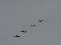 N157GS @ CCB - Echelon Right Formation Flyover practice with N61ED, N808DK, N628PV - by Helicopterfriend