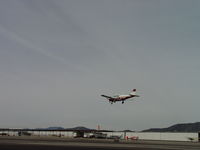 N7792P @ CCB - Landing on runway 24 - by Helicopterfriend