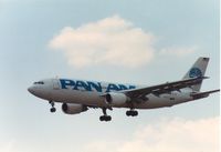 N213PA @ MCO - Pan American Airways Airbus named Clipper Chicago on approach to Orlando in May 1988. - by Peter Nicholson
